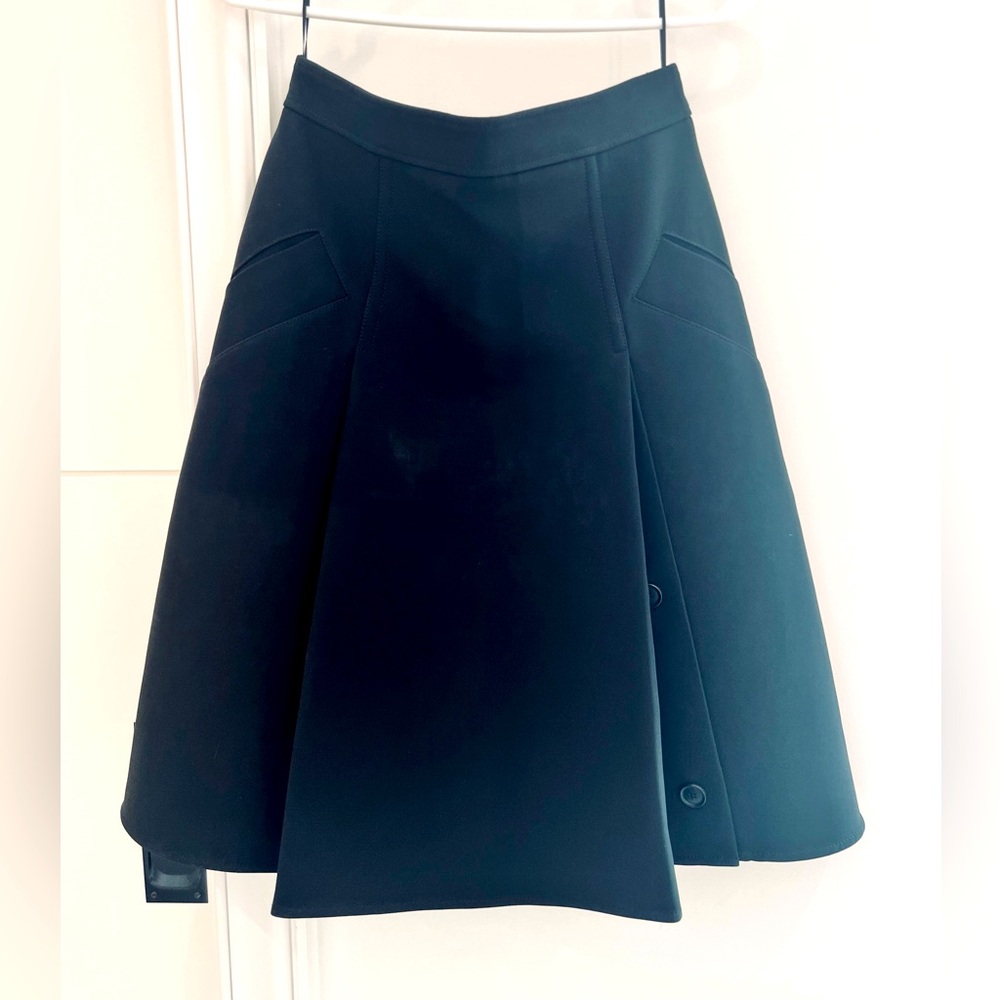 Louis Vuitton Black A-Line Wrap Skirt, NWT